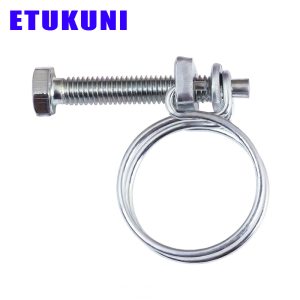 Hose Clamp wire hose clamps wire hose clips stainless steel saddle clamp double wire hose clamp adjustable metal worm duct clamps