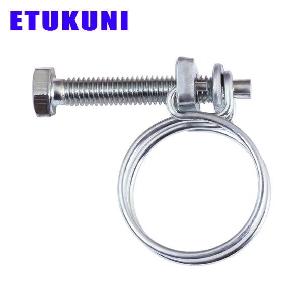 Hose Clamp wire hose clamps wire hose clips stainless steel saddle clamp double wire hose clamp adjustable metal worm duct clamps