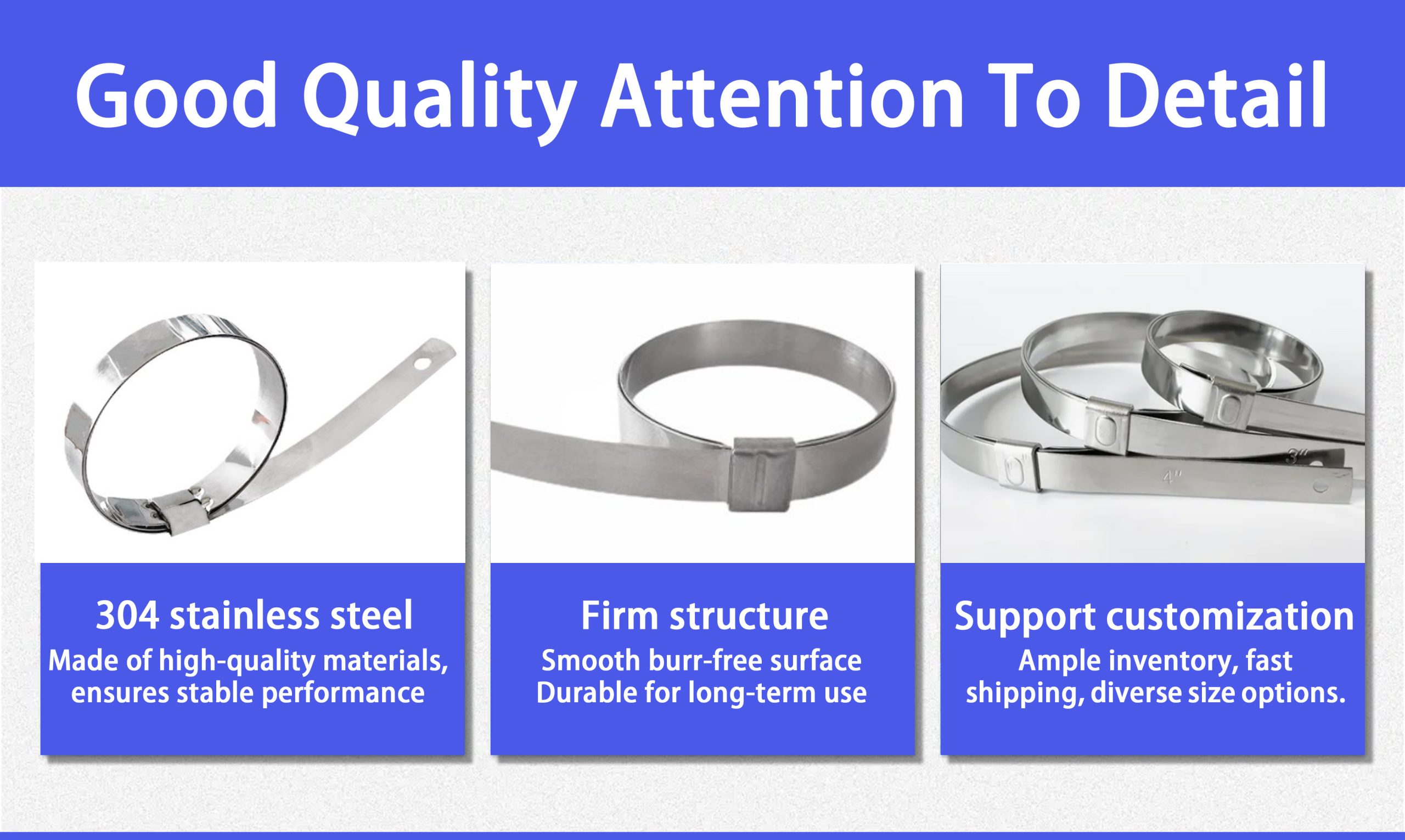 Hose Clamp stainless steel hose clamps automotive hose clamp car hose clamps Drawstring Clamp adjustable pipe clamp