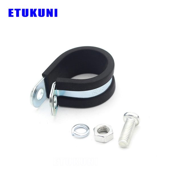 Hose Clamp rubber clamp rubber hose clamp rubber pipe clamp rubber sleeve clamp stainless steel pipe clamp with rubber grommet