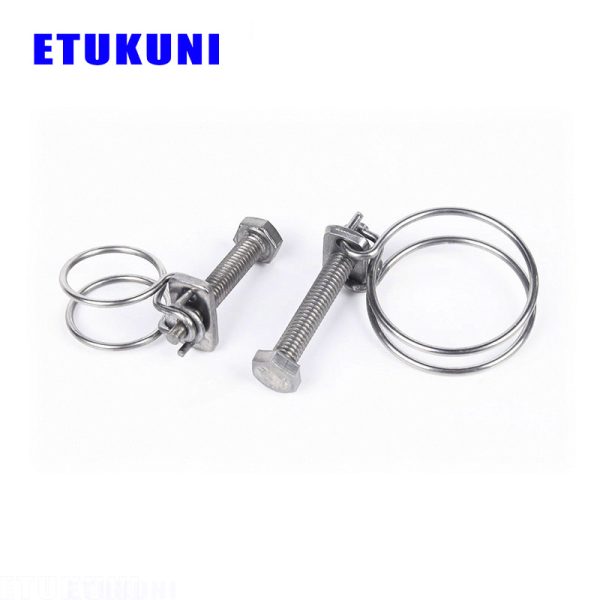 wire hose clamps Hose Clamp wire hose clamps wire hose clips stainless steel saddle clamp double wire hose clamp adjustable metal worm duct clamps