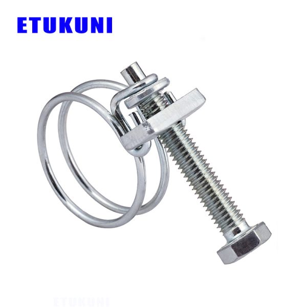 wire hose clamps Hose Clamp wire hose clamps wire hose clips stainless steel saddle clamp double wire hose clamp adjustable metal worm duct clamps