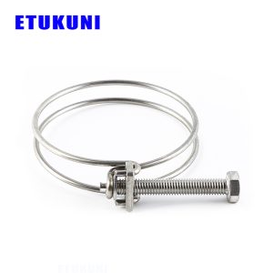 wire hose clamps Hose Clamp wire hose clamps wire hose clips stainless steel saddle clamp double wire hose clamp adjustable metal worm duct clamps