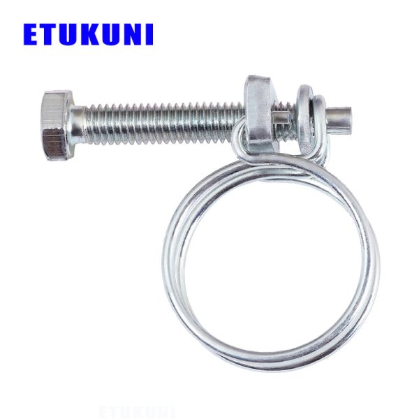 wire hose clamps Hose Clamp wire hose clamps wire hose clips stainless steel saddle clamp double wire hose clamp adjustable metal worm duct clamps