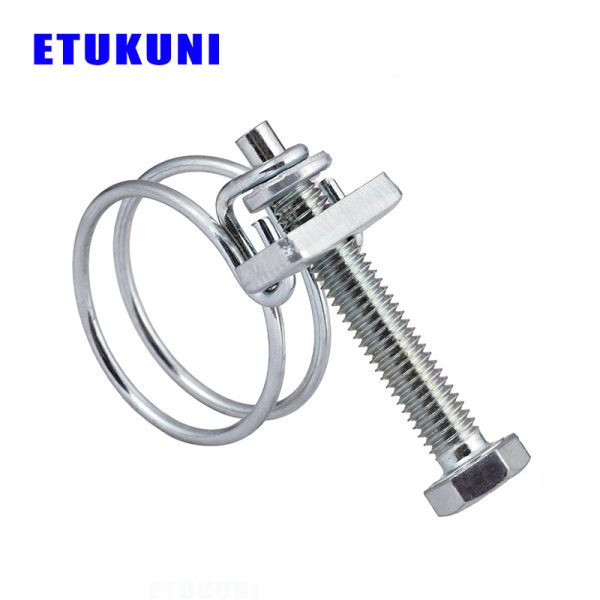 wire hose clamps Hose Clamp wire hose clamps wire hose clips stainless steel saddle clamp double wire hose clamp adjustable metal worm duct clamps