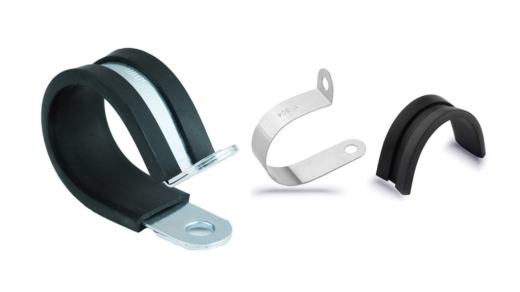 R Type Fixing Clamps with Rubber